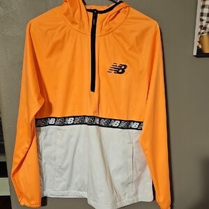New Balance Bright Orange and White Jacket